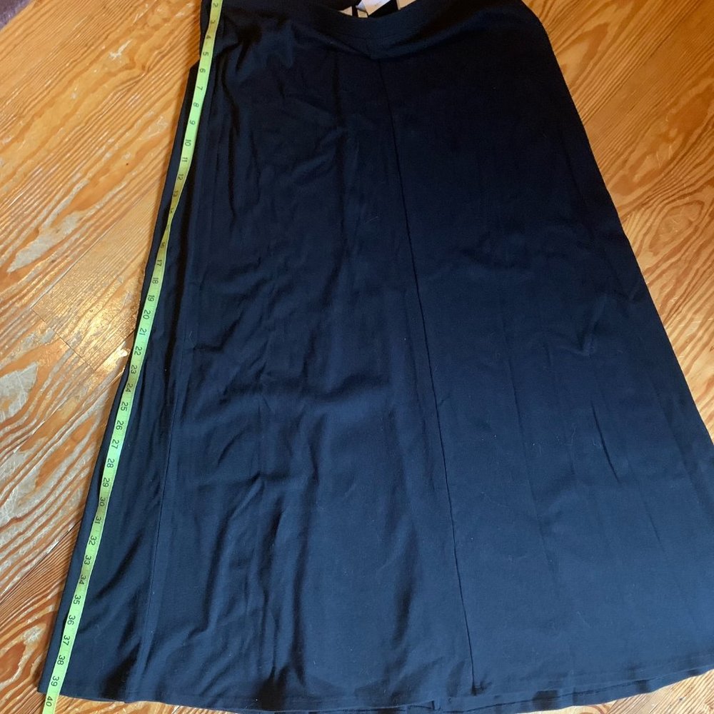 NWT $89 Chico's Zenergy long black maxi skirt Chico's 2 Size Large 12 - 14